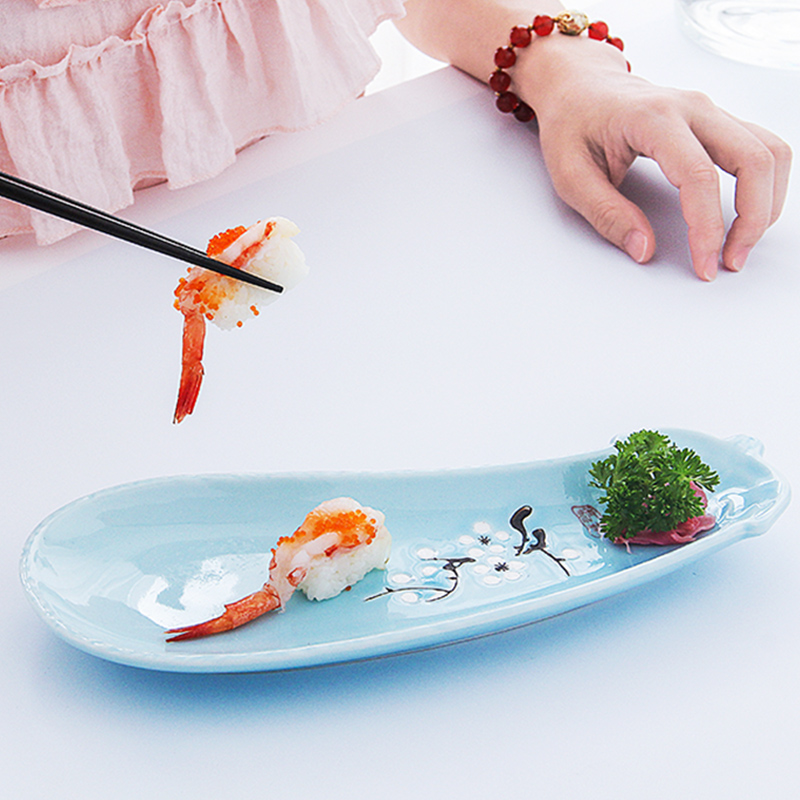 Ceramic plate creative contracted household 0 express the irregular loading plate breakfast dish of Japanese dishes