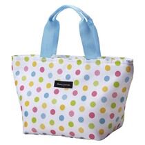 Japanese imported white polka dot cute bento bag oil-proof waterproof Bento bag Japanese light lunch box bag