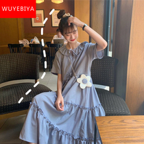 Doll Collar Dress Girls Dress Girl Summer Dress 2022 New Middle Middle School High School Student Korean Version Loose With Long Dresses