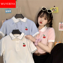 Short Sleeve T-Shirt Teen Birth Summer Dress 2022 New Junior High School High School Student Korean Version Loose Polo Shirt
