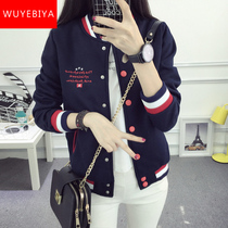 Thickened fleece jacket girls  spring and autumn and winter clothes 2021 new junior high school students wild plus velvet sports baseball clothes
