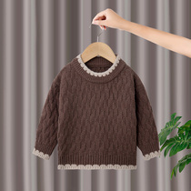 Boys sweater spring and autumn 2021 new autumn baby Autumn Winter pullover base shirt childrens autumn jacket sweater