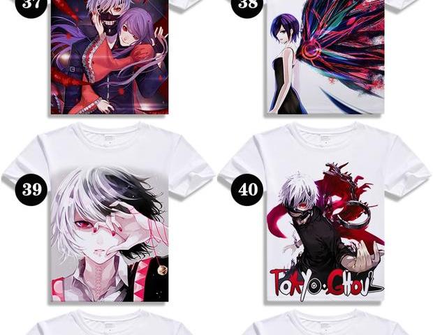Tokyo Ghoul 喰 金 金 Kim Jung Kirishima Dong Xiang Anime Nhật Bản xung quanh quần áo áo thun dài tay thoải mái - Carton / Hoạt hình liên quan hình sticker đẹp