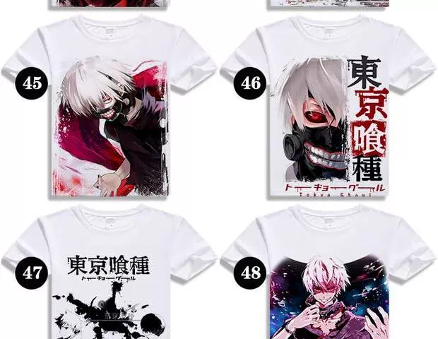 Tokyo Ghoul 喰 金 金 Kim Jung Kirishima Dong Xiang Anime Nhật Bản xung quanh quần áo áo thun dài tay thoải mái - Carton / Hoạt hình liên quan