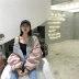 Mùa đông phụ nữ Hàn Quốc khâu lông lỏng lẻo áo trùm đầu bóng chày đồng phục áo khoác bông áo khoác bay phù hợp với quần áo cotton áo khoác phao nữ hàn quốc Bông