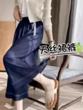 Летняя джинсовая юбка, штаны для отдыха, свободный крой, облегающий крой