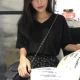 Phiên bản hàn quốc mùa hè mới V-cổ áo phong cách rắn màu khí chất hoang dã lỏng lẻo áo thun ngắn tay áo sơ mi nữ áo phông trắng