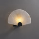 Song Dynasty Aesthetic Fan-Shaped Marble Wall Lamp Designer Model Living Room Background Wall Guesthouse Corridor Bedroom Bedside Lamp