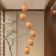 Oriental Song Dynasty Aesthetics Multi-Head Lantern Combination Staircase Chandelier Villa Hall Leap Stair Main Light Bed and Breakfast Main Light