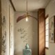 Song Dynasty Aesthetic Restaurant Bar Counter Leaf-Shaped Small Pendant Light Zen Retro Solid Wood Tea Room Corridor Homestay Wabi-Sabi Style Japanese Style