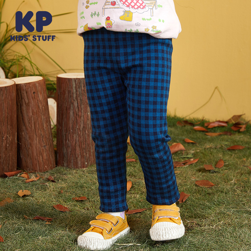 KP Girls soft and comfortable plaid pants Letter printing inner pants pants Japanese children's clothing N1734001K