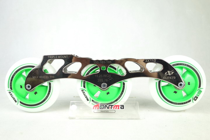 Speed Skating Down Shoes Children Speed Skating Tool Holder G13 Motor Wheels 3 * 110MM 3 * 100MM Motor Wheels Three-wheeled Speed Skating