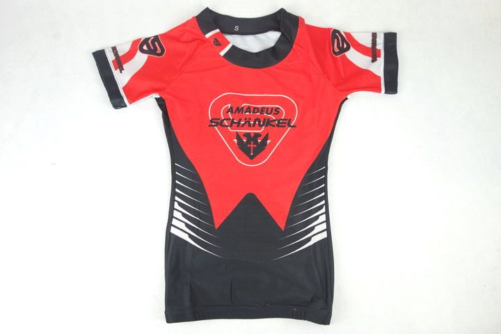 South Korean Senguchi Two-style children's wheel slip blouses adult speed skating blouses short sleeve wheel sliding suit speed skating wheel slip suit