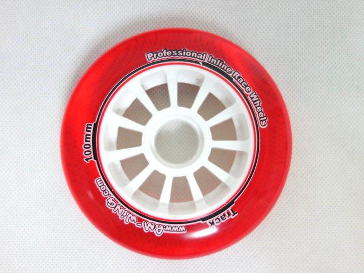 Taiwan Speed Skating Wheels Taiwan Wheels Crystal Wheel Speed Skating Wheels 4 * 110MM 4 * 100MM Set 8 Red