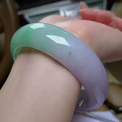 Jade Violet Wide Edition Women's Ice Jade Bracelet Special Color Jade Bracelet Special Color Jade Bracelet