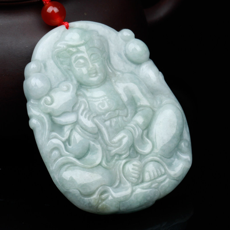 Jade Guanyin pendant A goods Jade jade Guanyin pendant pendant pendant Male models large jade jade jade brand jade
