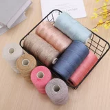 Летняя хлопковая плетеная шерстяная шапка, тапочки, из хлопка и льна