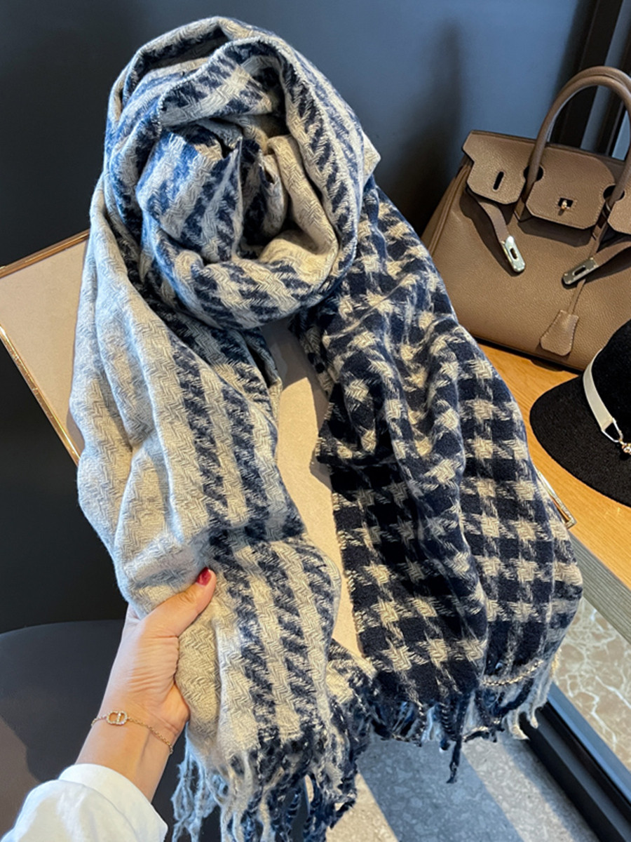 Japan (top luxury) Cosp Kosp scarf new temperament cashmere all-match double-sided shawl warm scarf women