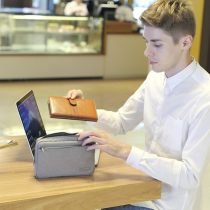 Literary youth travel digital documents storage bag ipadmini inner bag bag Business Mens hand bag