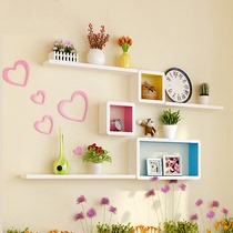 Wall shelf background wall hanging wall cabinet living room dining room bedroom childrens room bedside wall decoration