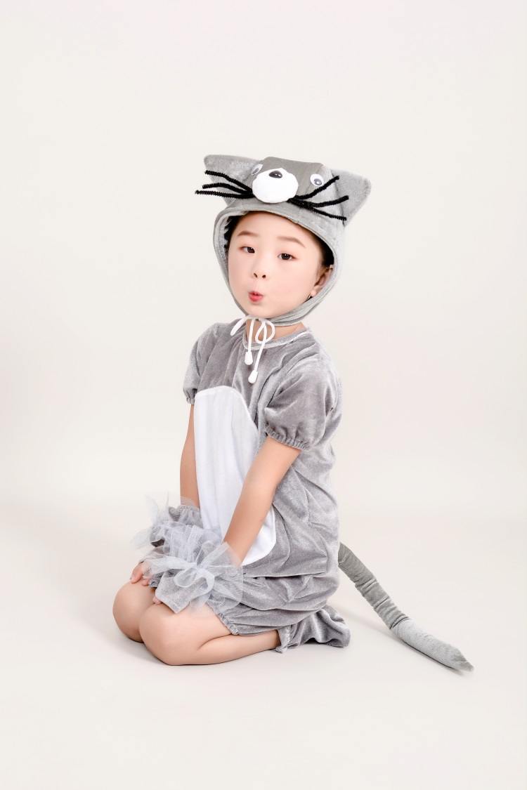 Mới của trẻ em nhảy hoạt hình động vật biểu diễn quần áo chuột nhỏ chuột và trang phục đêm chuột trang phục mèo và chuột trang phục biểu diễn