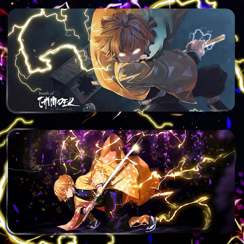 Ghost blade anime mouse pad Oversized You bean charcoal Ji Lang Butterfly endure my wife Shanyi computer keyboard table pad