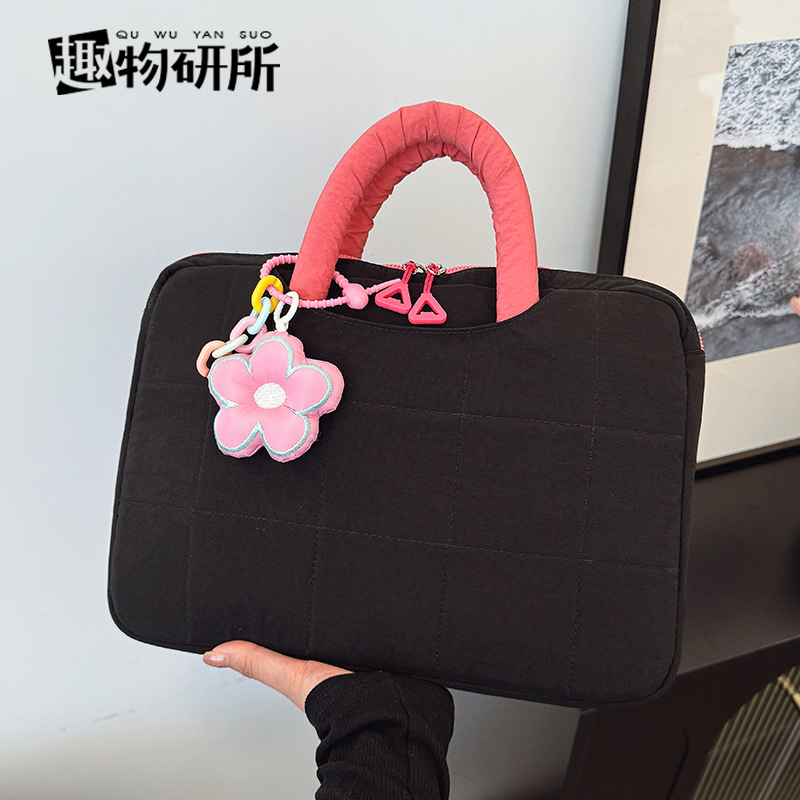 Large-Capacity Ultra-Thin Laptop Bag 14inch New Casual, Cute, Versatile and Thickeneded Computer Bag for Work Clothing