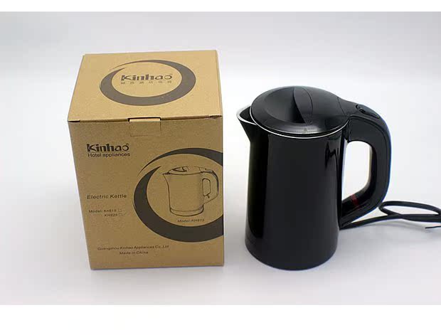 ấm điện Kinhao / Jianhao kh825 tất cả các phòng khách sạn du lịch ấm đun nước mini đôi bằng thép không gỉ 304 - ấm đun nước điện bình đun nước lock and lock