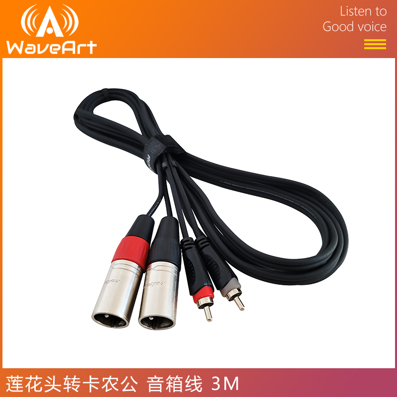 RCA-1 Lotus Head to the Canon Public speaker Line 3M RCA-XLR