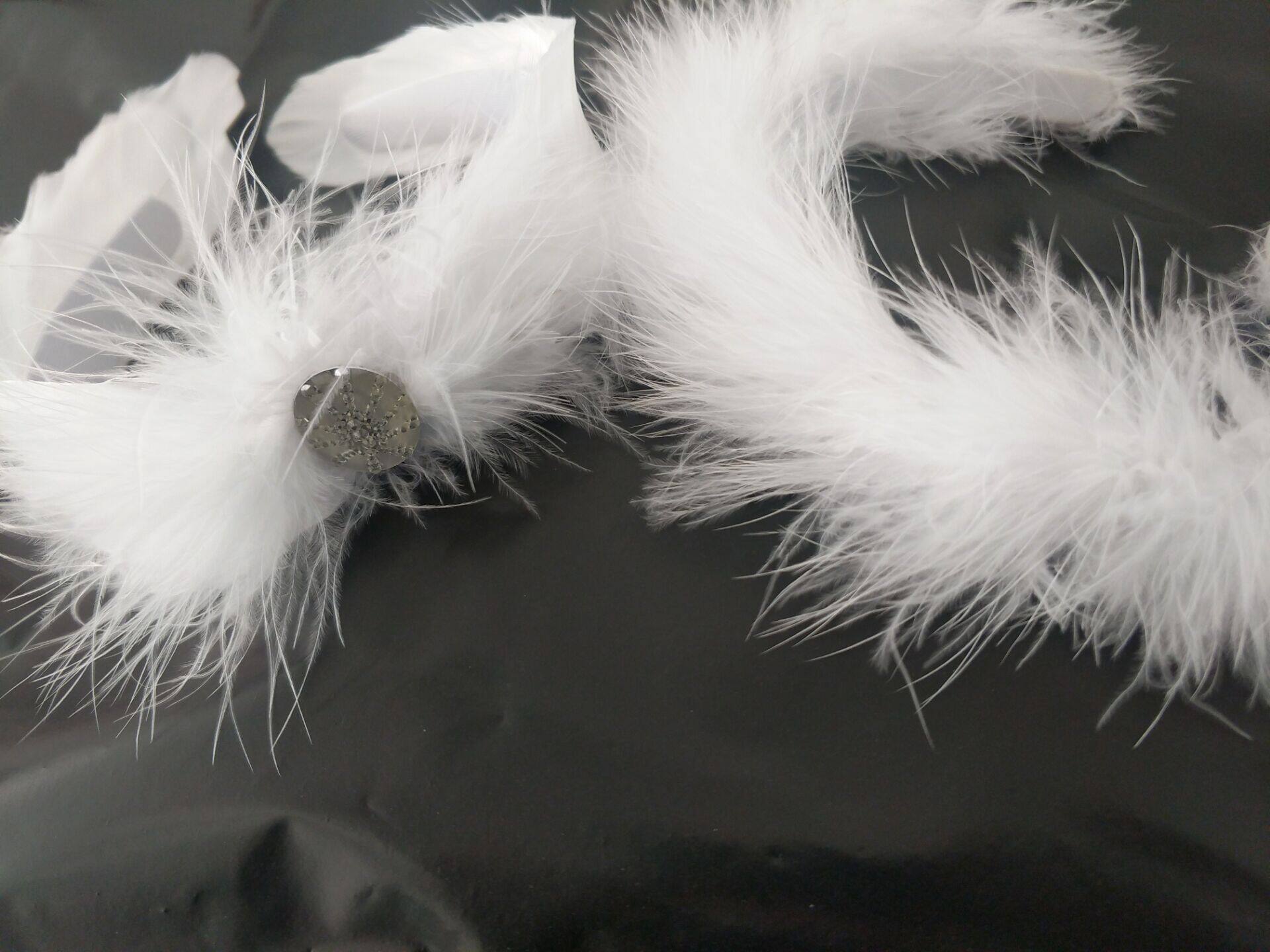 Write the Headwork Professional Swan Lake Headdress Ballet Hairdress Handelf Tip Swan Show Feather Headquarters