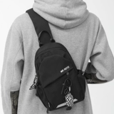 Нейлоновая мужская вместительная и большая водонепроницаемая спортивная сумка на одно плечо, японская нагрудная сумка для отдыха