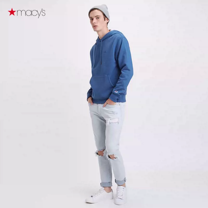 Champion champion nam giới và phụ nữ trung tính lông cừu hoodie thể thao giản dị áo len Macy's174012260