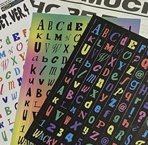 (Spot) Thence Korea LETTER series Handbook decoration alphanumeric symbol sticker