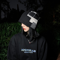 Meiou Hui thin Joker knit hat ins Korean pile hat European and American niche retro cool bag head hat female autumn and winter