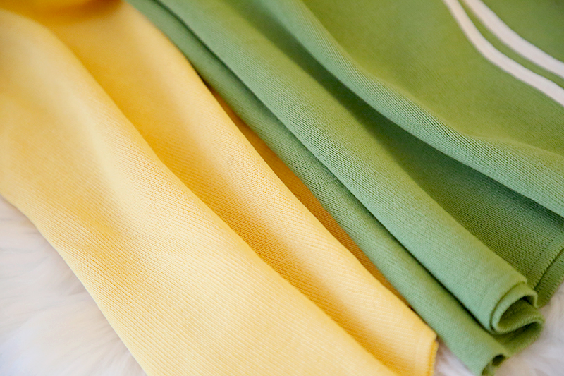 VK旗艦店 韓系娃娃領針織百搭拼接顯瘦排釦長袖洋裝