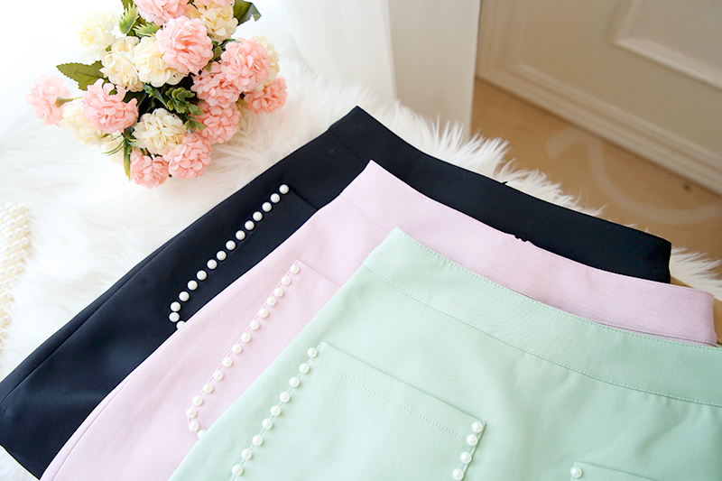 VK旗艦店 韓系抹茶綠蝴蝶結雪紡衫短裙套裝長袖裙裝