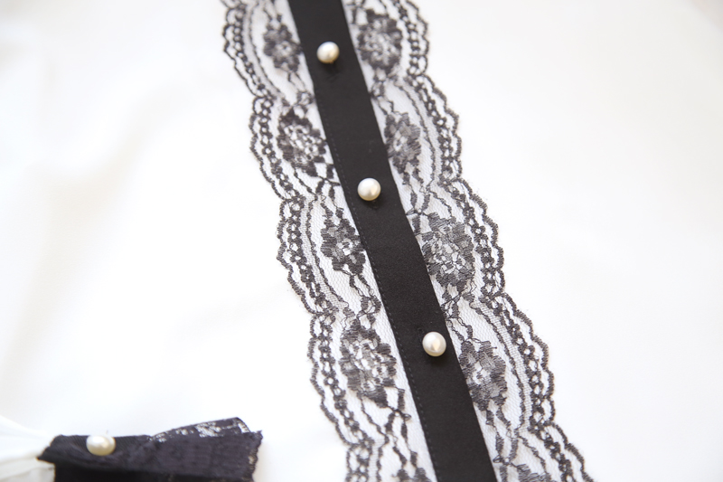 VK旗艦店 韓國風淑女氣質紡襯衫高腰短裙套裝長袖裙裝