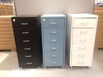 IKEA IKEA domestic Helmer Iron bedside chest of drawers with casters lockers File storage cabinets