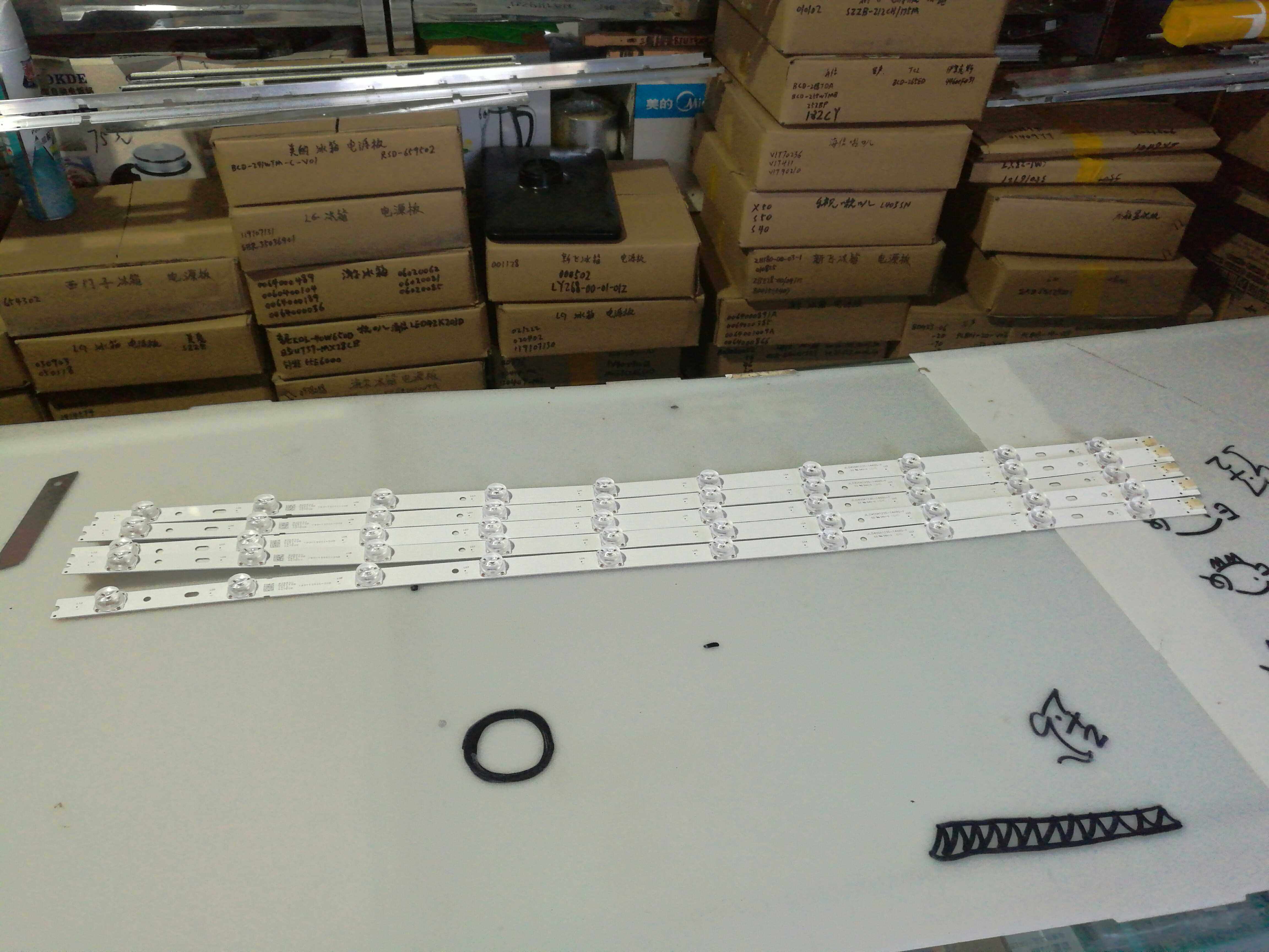 Microwhale W40D original lamp strip JL D400A1235-146BS-F(10 lamps and 5 sets)