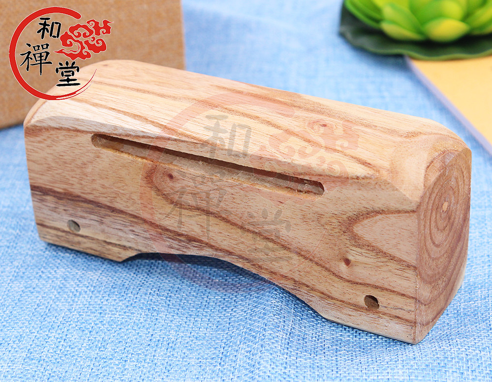 And Zen Hall Buddha with Buddhist supplies Water and Land Shock Hall Wood Wake Wood Clapping Tablet Magic Instrument Wooden Allegro Ritual Temple Monk