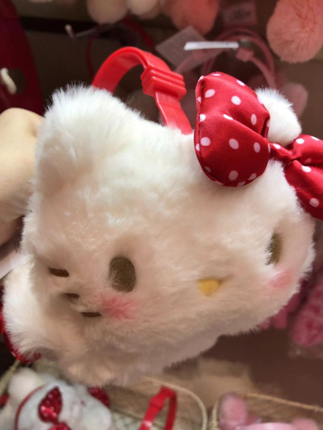 (Domestic spot) Japanese hello kitty girl cute earmuffs ear warmer adjustable