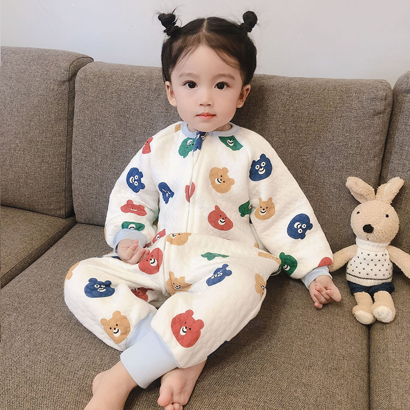 Baby Sleeping Bag Warm and Cotton Baby Child Kick by Boy and Girl Gangshirt Air Cotton Fall Winter