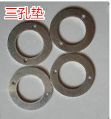 High quality aluminum gasket aluminum gasket resistant aluminum gasket corrosion resistant pure aluminum gasket (triple hole pad}