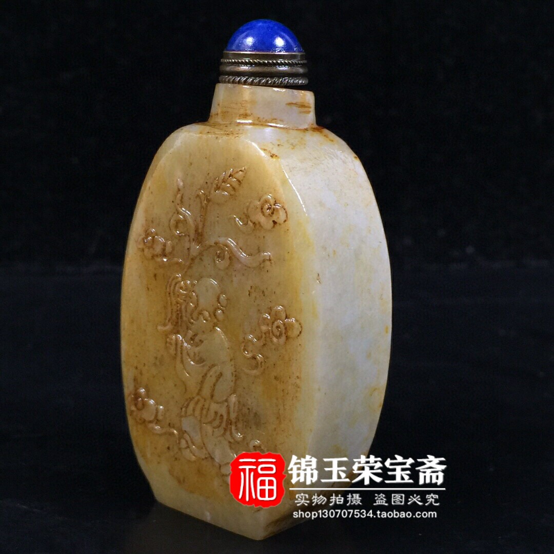 旧藏老玉器| 和田玉【鼻烟壶】摆件手把件，古韵之美，一物一图，带你