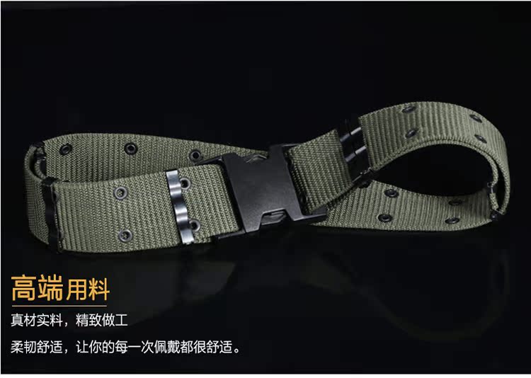 Lá chắn Lang Đen Xám Unisex Canvas Commando Chiến Thuật Chiến Thuật Belt Ngụy Trang Vành Đai Vành Đai Lĩnh Vực Vành Đai dây lưng công an