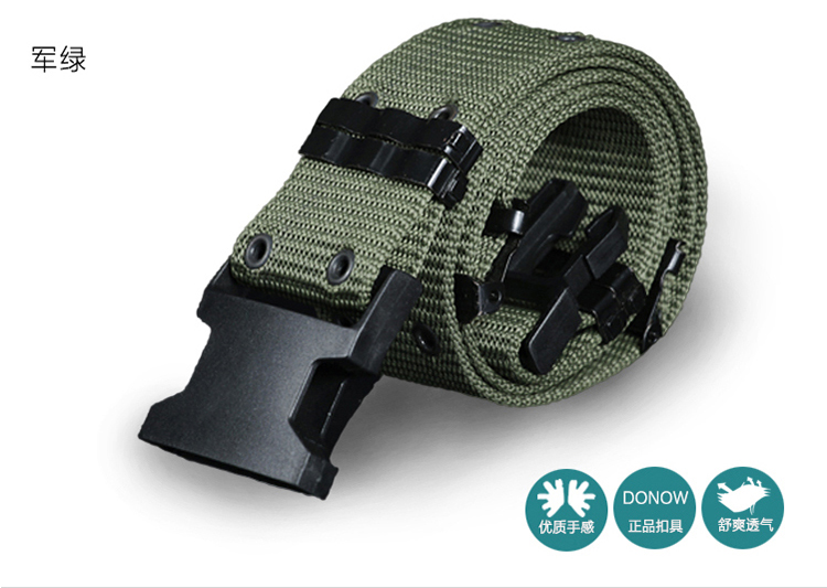 Lá chắn Lang Đen Xám Unisex Canvas Commando Chiến Thuật Chiến Thuật Belt Ngụy Trang Vành Đai Vành Đai Lĩnh Vực Vành Đai dây lưng công an