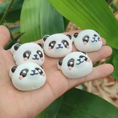 Panda-head cotton candy, flower-shaped three-dimensional animal cute cartoon snack-shaped coffee milk commercial candy in stock