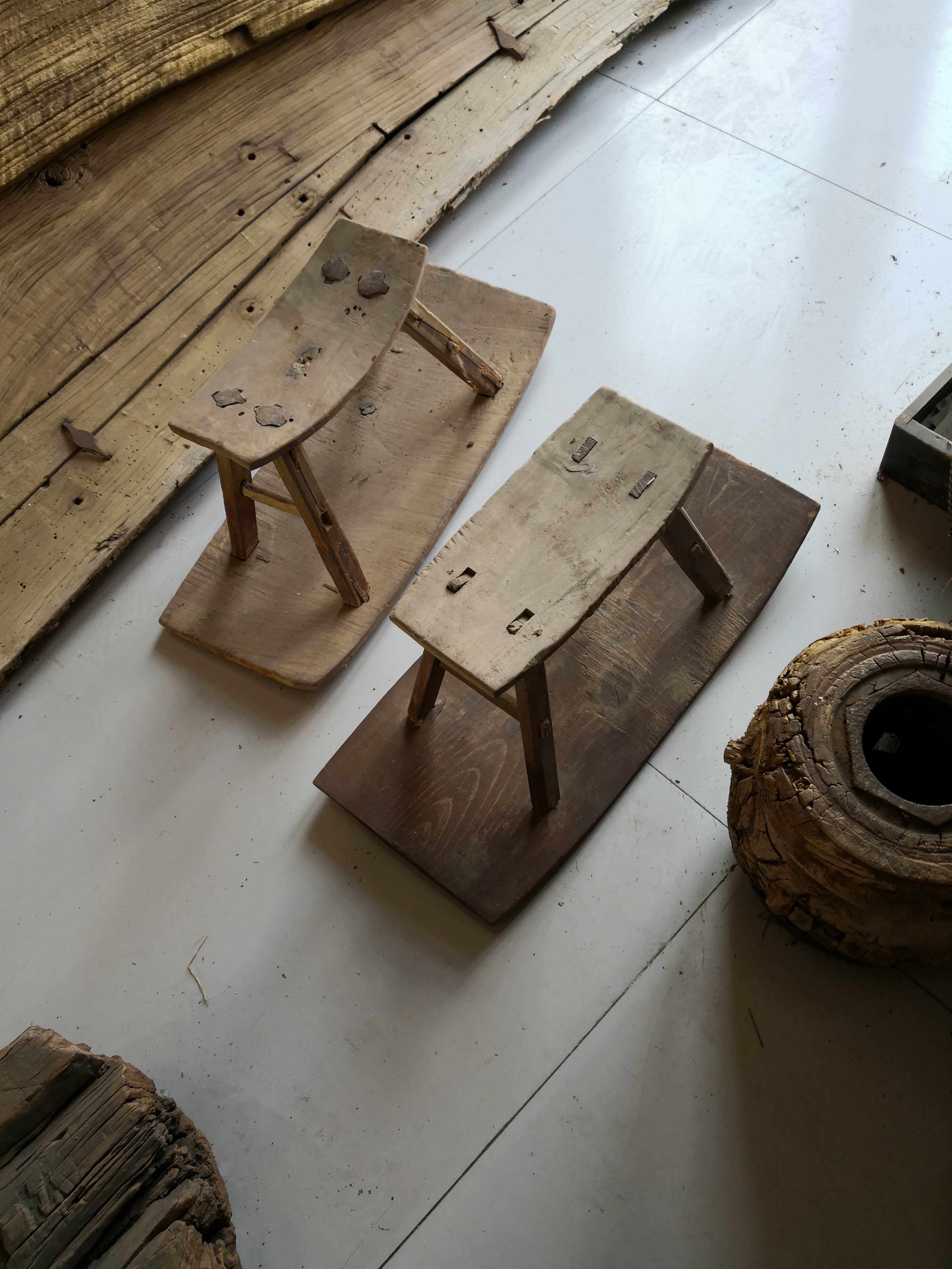 Folklore old furniture old objects small bench Ming Qing old furniture is old cargo furniture collection bench rice field stool