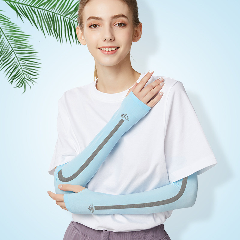 Summer sun protection riding sleeve anti-UV arm sleeve ice silk sleeve gloves outdoor arm sleeve sleeve thin men and women