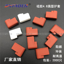 Factory 4 8 Elbow Double Wire Silicone Sheath High Temperature 187 Flag L Type Flame Retardant Insulation Sheath Bend Sheath